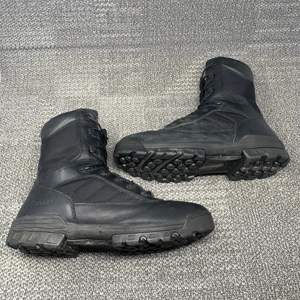 Bates Tactical Sport Mens Size 13 M Black Leather Side Zip Combat Boots E02261